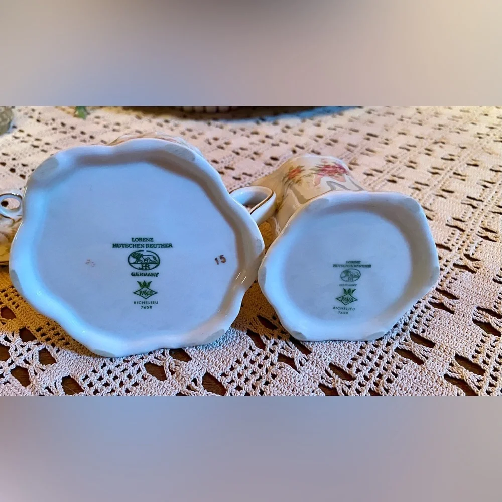 🔥Lorenz Hutschenreuther Germany Creamer and Lidded Sugar Bowl🔥 Vintage